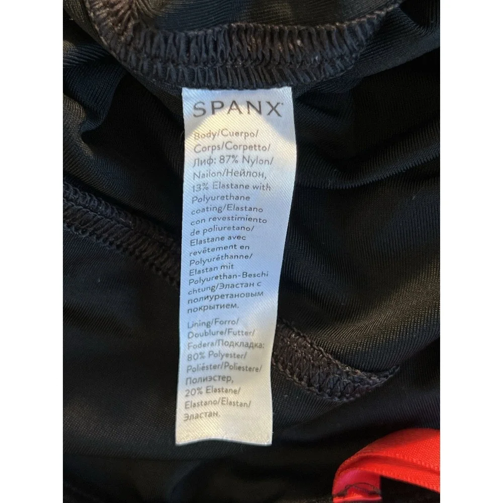 Spanx Women Black Skinny Leggings‎ Medium 21555 Shiny